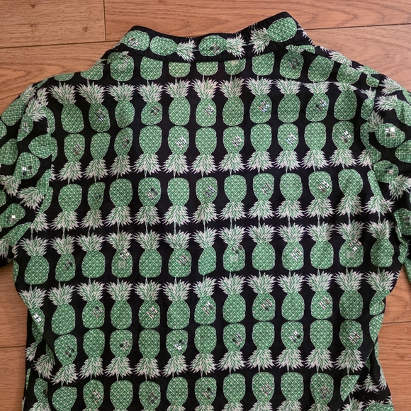 Tory Burch Pineapple Tunic Top- 2 - Picture 8 of 13